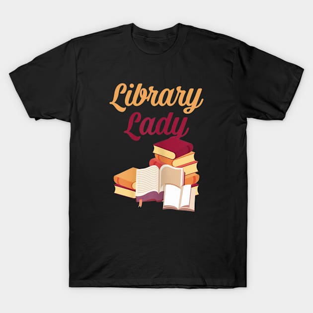 Women Funny Library Lady Librarian Books Lovers Gift Idea T-Shirt by Ortizhw